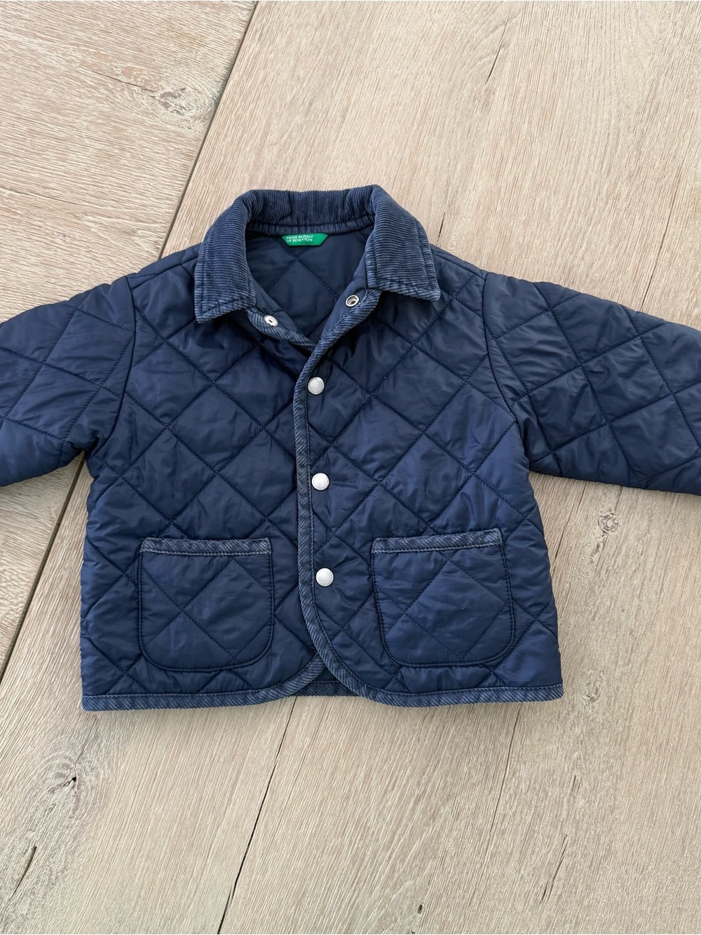 United Colors Of Benetton Quilted Navy Puffer Jacket